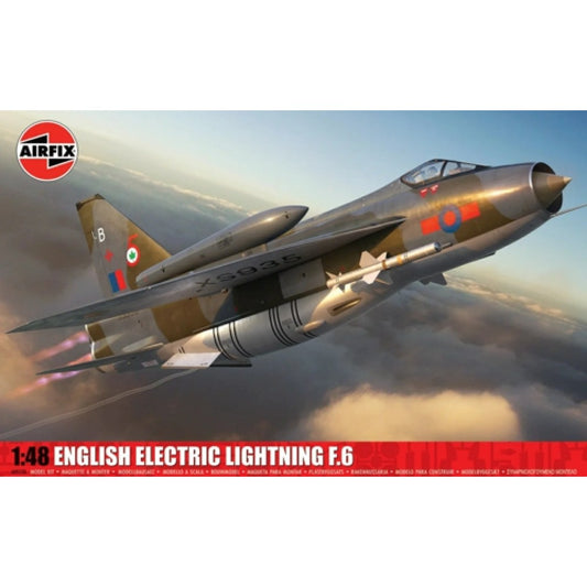 Available To Order – AX09178A - 1:48 ENGLISH ELECTRIC LIGHTNING F.6 (PLASTIC KIT) AIRFIX Model (AX09178A)