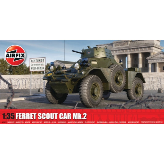 Available To Order – AX1379 - 1:35 Ferret Scout Car Mk.2 (plastic Kit) AIRFIX Model (AX1379)