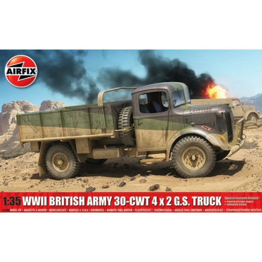 THIS ITEM IS AVAILABLE TO ORDER FROM OUR SUPPLIER - 1:35 AIRFIX AX1380 WWII BRITISH ARMY 30-CWT 4X2 GS TRUCK (PLASTIC KIT)