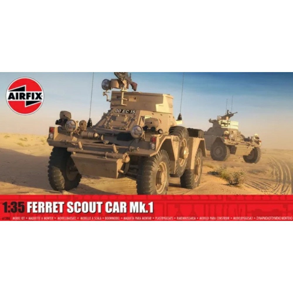 Available to Order – Ferret Scout Car Mk.1 (Plastic Kit) 1:35 Airfix Model (AX1386)