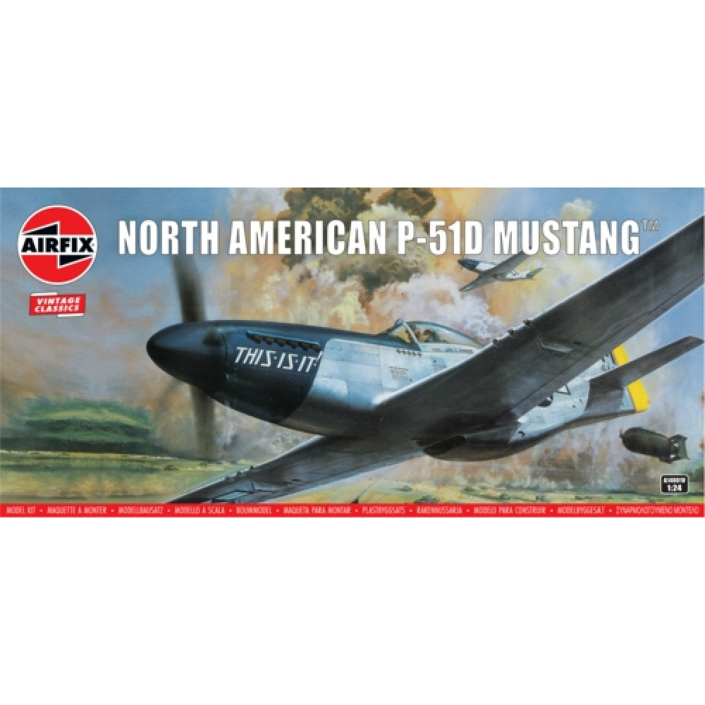 THIS ITEM IS AVAILABLE TO ORDER FROM OUR SUPPLIER - 1:24 AIRFIX AX14001V NORTH AMERICAN P-51D MUSTANG (PLASTIC KIT)