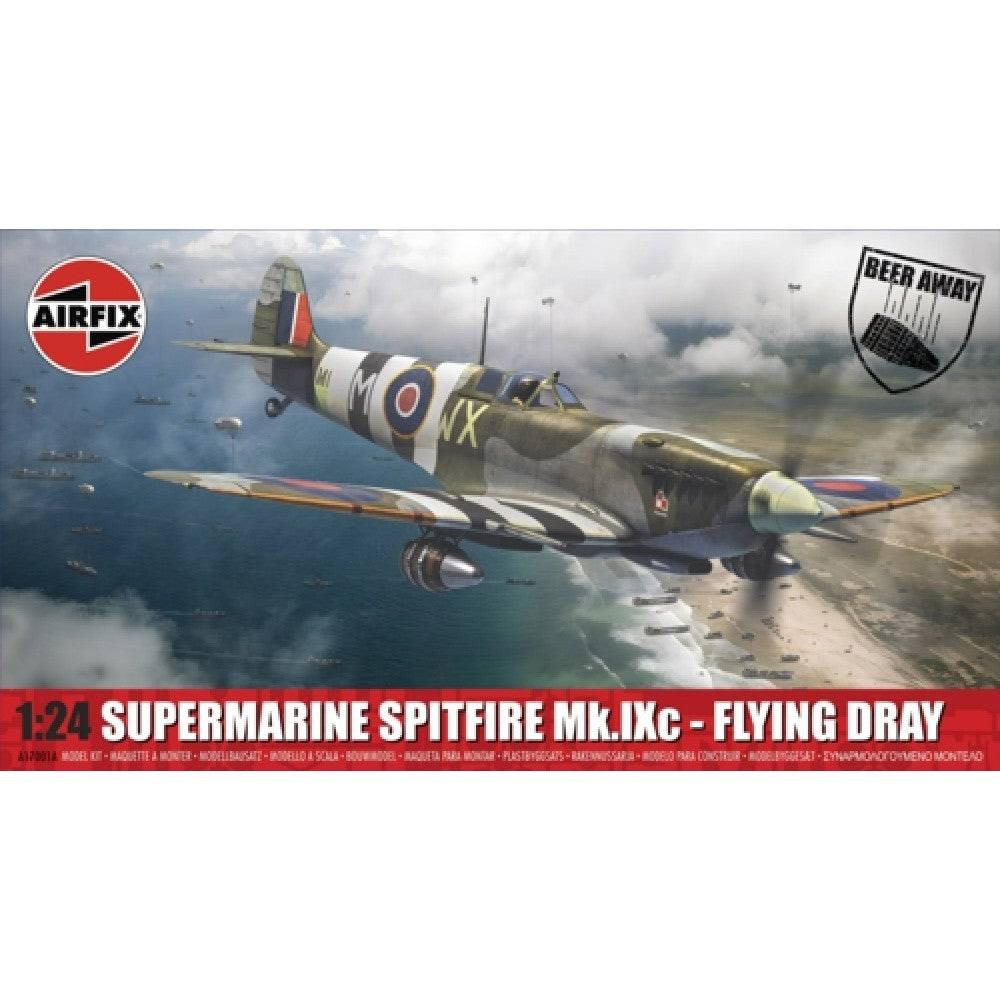 Available to Order – Supermarine Spitfire Mk.IXC - Flying Dray (Plastic Kit) 1:24 Airfix Model (AX17001A)
