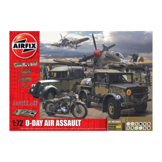 THIS ITEM IS AVAILABLE TO ORDER FROM OUR SUPPLIER - 1:76 AIRFIX AX50157A D-DAY 75TH ANNIVERSARY AIR ASSAULT GIFT SET (PLASTIC KIT)