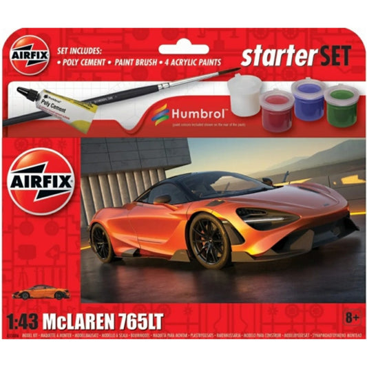 THIS ITEM IS AVAILABLE TO ORDER FROM OUR SUPPLIER - AIRFIX AX55006 SET - 1:43 MCLAREN 765 (PLASTIC KIT)