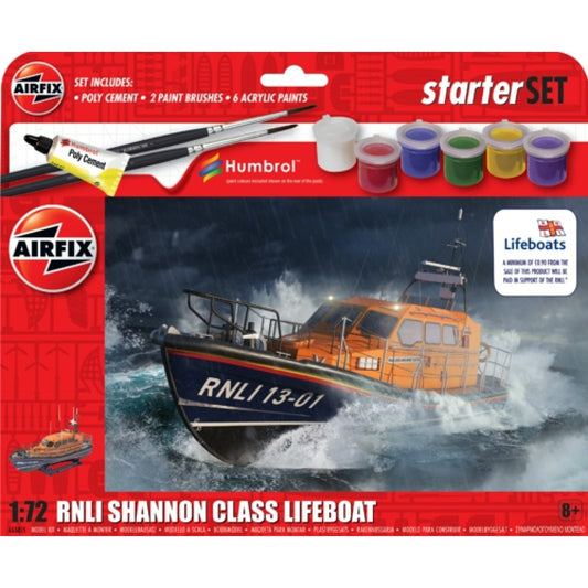THIS ITEM IS AVAILABLE TO ORDER FROM OUR SUPPLIER - 1:72 AIRFIX AX55015 STARTER SET - RNLI SHANNON CLASS LIFEBOAT (PLASTIC KIT)