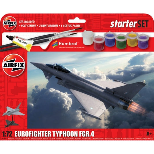 THIS ITEM IS AVAILABLE TO ORDER FROM OUR SUPPLIER - 1:72 AIRFIX AX55016 STARTER SET - EUROFIGHTER TYPHOON FGR.4 (PLASTIC KIT)