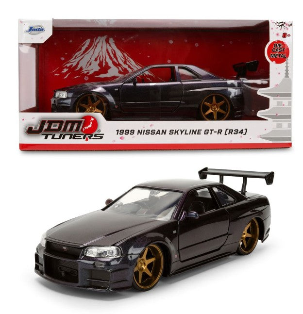 JDM Tuners - Nissan Skyline GT-R (R34) 1999 1:24 Jada Model (JAD38056) – ETA. February/March 2027