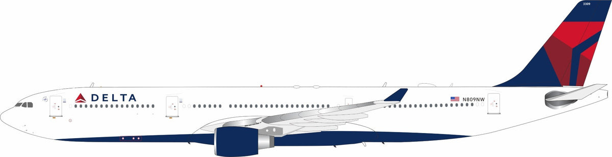 Delta Air Lines Airbus A330-323 N809NW with Stand Limited 48 Models 1:200 WB Models Model (WB330DL809) – ETA. February/March 2027