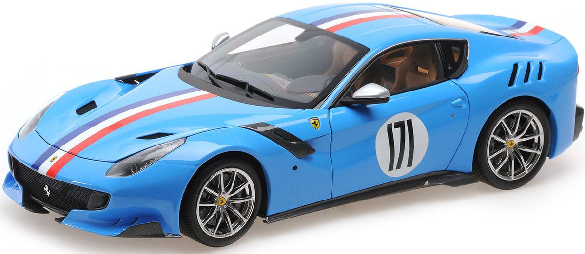 Available To Order – Ferrari F12 TDF 2015 Blue 1:18 BBR Model (BBR 182108)