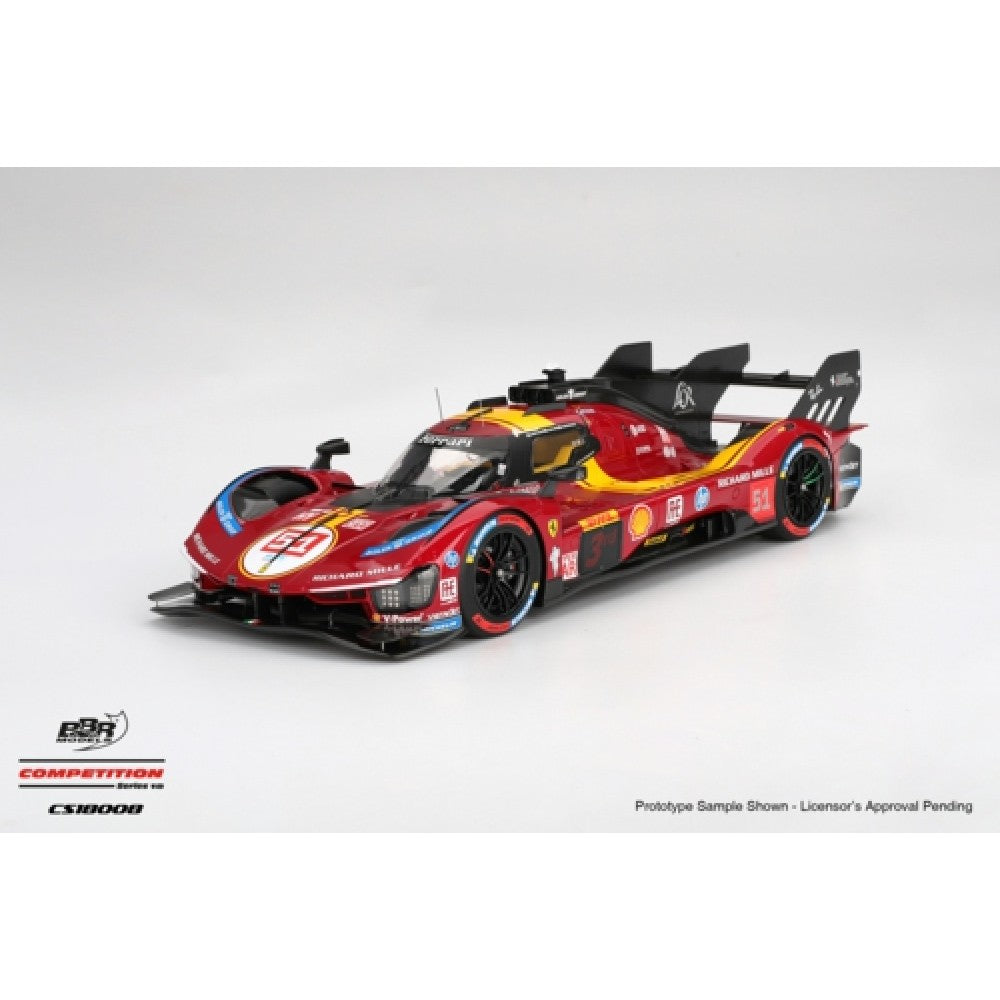 PRE ORDER STOCKS DUE DECEMBER 2025 / JANUARY 2026 1:18 BBR BBRCS18008 FERRARI 499P NO.51 FERRARI AF CORSE 2025 WEC QATAR 1812KM 3RD PLACE