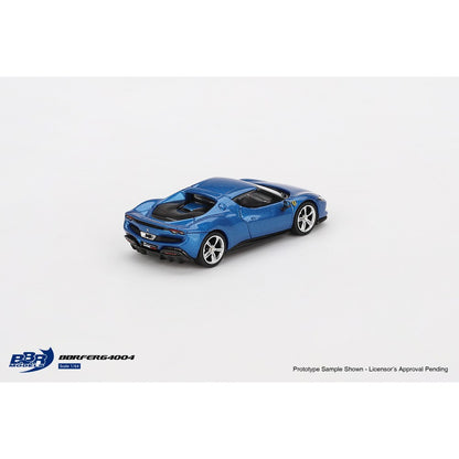 Ferrari 296 GTB Blu Corsa 1:64 BBR Model Car (BBRFER64004)