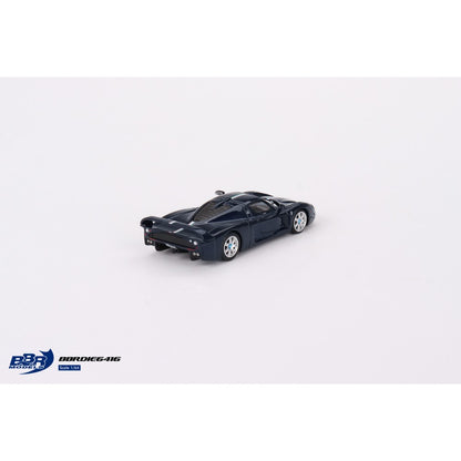 Maserati MC12 Stradale Blue Metallic with Stripe 1:64 BBR Model Car (BBRDIE6416)