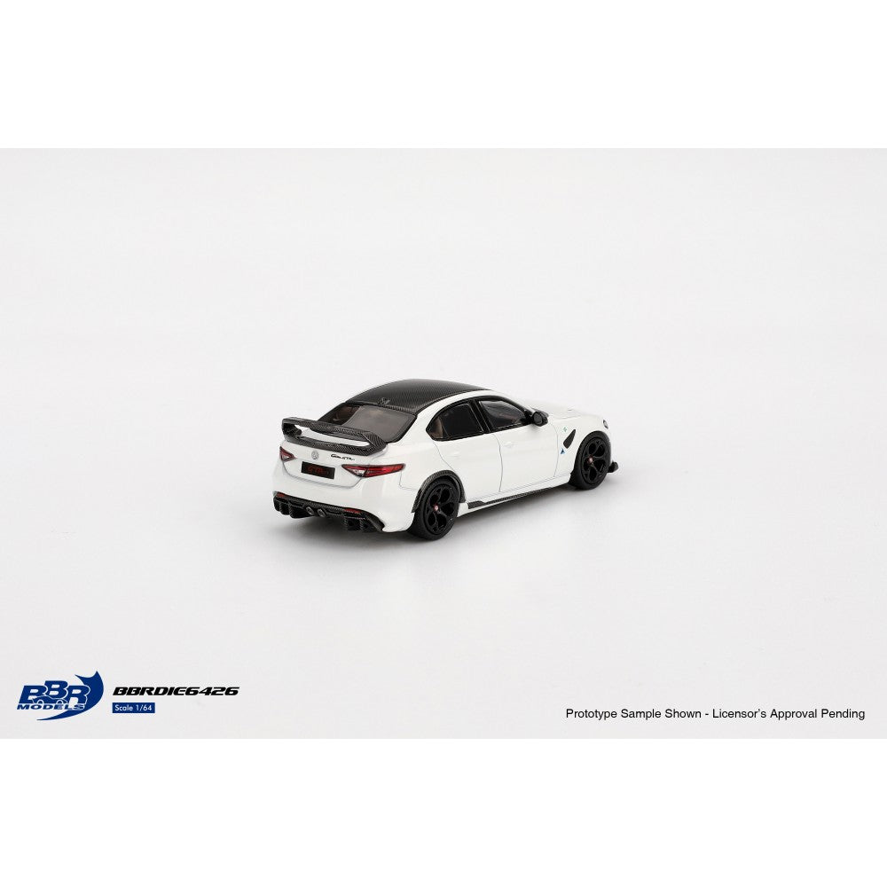 Alfa Romeo Giulia GTAm White 1:64 BBR Model Car (BBRDIE6426)