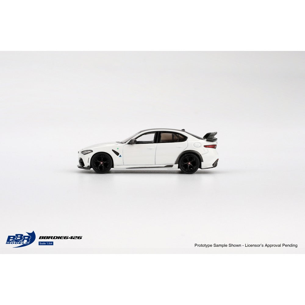 Alfa Romeo Giulia GTAm White 1:64 BBR Model Car (BBRDIE6426)