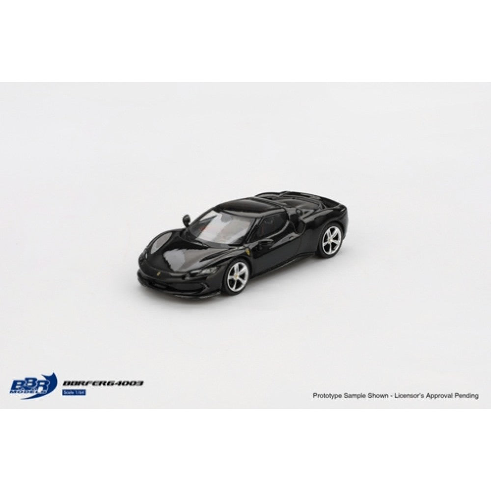 PRE ORDER STOCKS DUE NOVEMBER / DECEMBER 2025 1/64 BBR BBRFER64003 FERRARI 296 GTB NERO DAYTONA