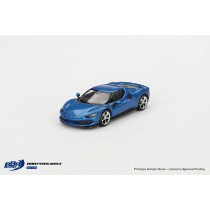 Ferrari 296 GTB Blu Corsa 1:64 BBR Model Car (BBRFER64004)