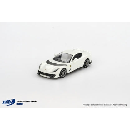 Ferrari 812 Competizione Bianco Avus 1:64 BBR Model Car (BBRFER64010)