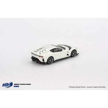 Ferrari 812 Competizione Bianco Avus 1:64 BBR Model Car (BBRFER64010)