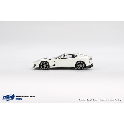 Ferrari 812 Competizione Bianco Avus 1:64 BBR Model Car (BBRFER64010)