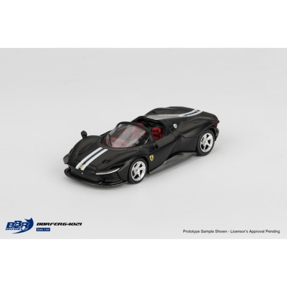 Available to Order – Ferrari Daytona SP3 Matt Black 1:64 BBR Model (BBRFER64021)