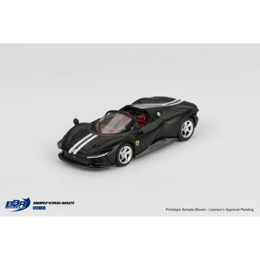 Available to Order – Ferrari Daytona SP3 Matt Black 1:64 BBR Model (BBRFER64021)