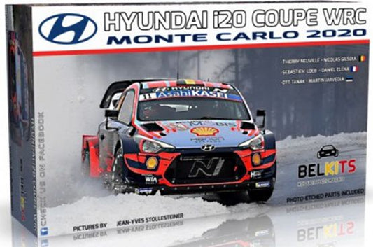 Available to Order – Hyundai I20 Coupe Wrc Mc20 Loeb 1:24 Belkits Model (BEL 021)