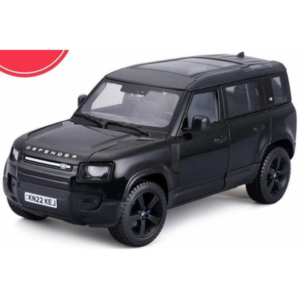 Available To Order – BG21101K - 1:24 Land Rover Defender 110 4 Door Black (uk Plate) (BG21101K)