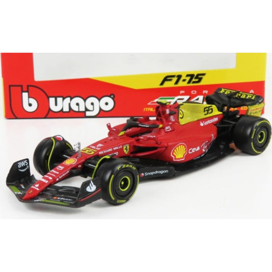 THIS ITEM IS AVAILABLE TO ORDER FROM OUR SUPPLIER - 1:43 BURAGO BG36832SM FERRARI SF-75 NO.55 2022 SAINZ MONZA 75TH ANNIVERSARY (ONE SUPPLIED)