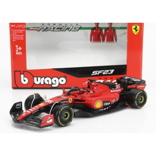 THIS ITEM IS AVAILABLE TO ORDER FROM OUR SUPPLIER - 1:43 BURAGO BG36836S FERRARI F1 NO.55 CARLOS SAINZ 2023 SEASON CAR CARD BOX