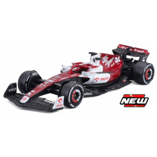 THIS ITEM IS AVAILABLE TO ORDER FROM OUR SUPPLIER - 1:43 BURAGO BG38067Z ALFA ROMEO ORLEN F1 TEAM C42 NO.24 ZHOU (ONE SUPPLIED)