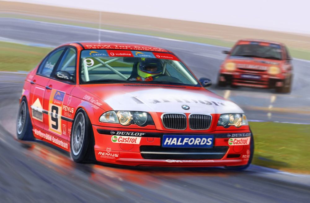 BMW 320i E46 Touring DTCC 2001 Winner 1:24 Beemax Model