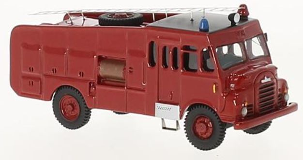 Available To Order – Bedford RLHZ Green Goddess Red RHD 1953 1:87 BoS Models (BOS 87416)