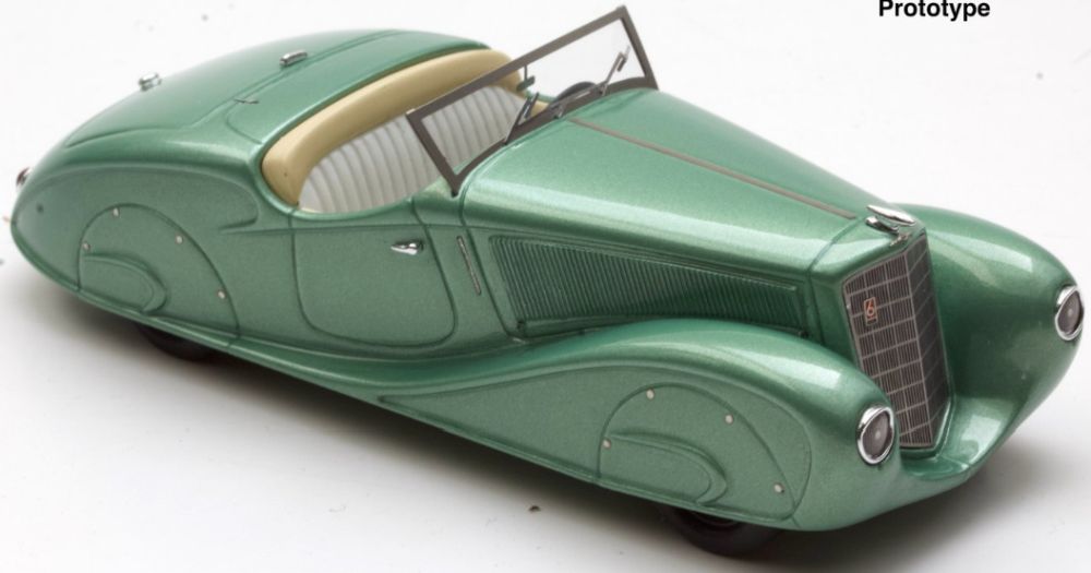 Available to Order – Opel 2 Litre Stromlinien Sport Roadster 1935 Green 1:43 (BRA 2107)
