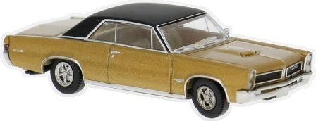 Available To Order – Pontiac GTO Coupe Gold/Black 1965 1:87 Brekina Model (BRE 18104)