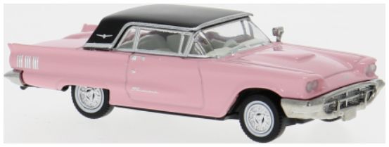 Available to Order – Ford Thunderbird Cabriolet Pink/Black 1960 1:87 (BRE 18202)