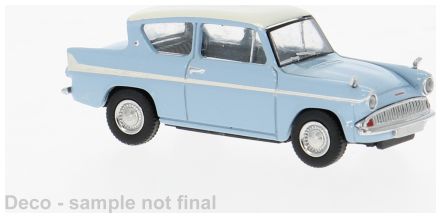 Available To Order – Ford Anglia hellblau/weiss 1959 1:87 Brekina Model (BRE 19330)
