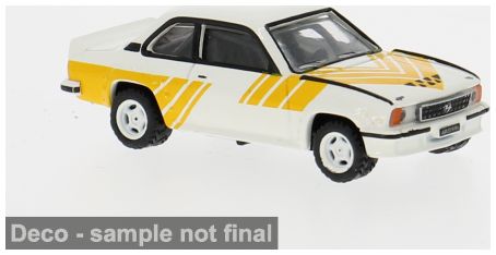 Available To Order – Opel Ascona B i400 weiss/gelb 1980 1:87 Brekina Model (BRE 20772)