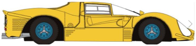 Available To Order – Ferrari 330 P3 Berlinetta Yellow 1967 1:87 (BRE 22902)