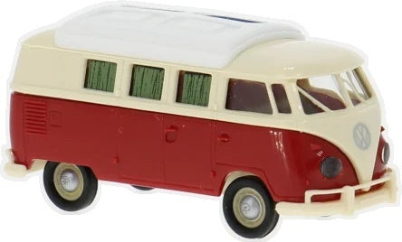 Available To Order – VW T1b Camper Beige/Red 1960 1:87 Brekina Model (BRE 31636)