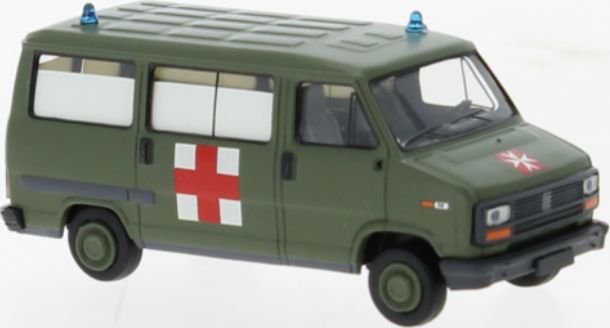 Available To Order – Fiat Ducato Bus Military Ambulance 1982 1:87 (BRE 34912)