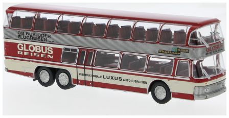 Available to Order – Neoplan NH 22 DD 1967 Globus Reisen 1:87 Brekina Model (BRE 58296)