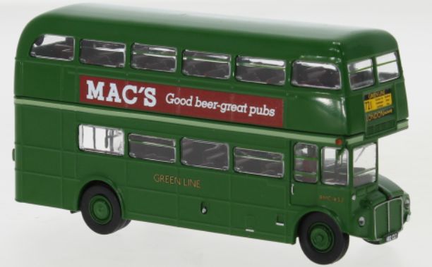 Available To Order – AEC Routemaster London Greenline Macs Pub 1965 1:87 Brekina Model (BRE 61111)