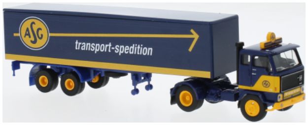 Volvo F 89 Koffer SZ ASG 1972 1:87 Brekina Model
