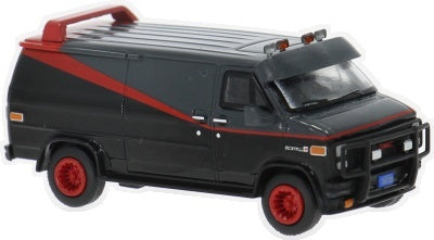 Vandura Set Black/Red 1983 1:87 Brekina Model