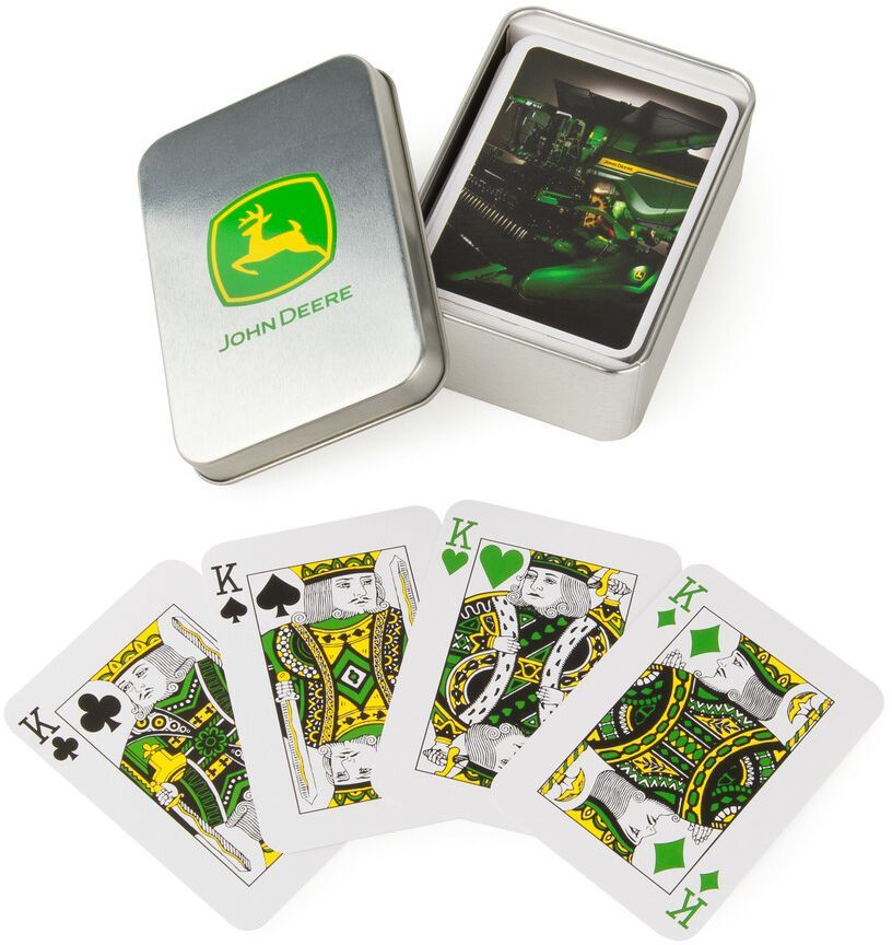 John Deere Playing Cards in Tin Britians Farm Model