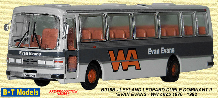 Ley Leopard - Evan Evans SWW130R (Grey) 1:76 – diecast model
