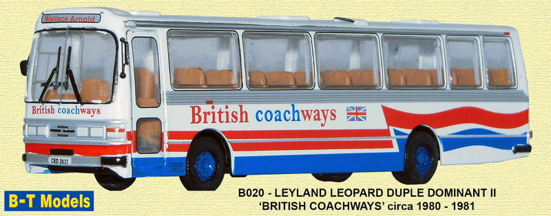 Leyland Leopard Duple - British Coachways 1:76 – diecast model