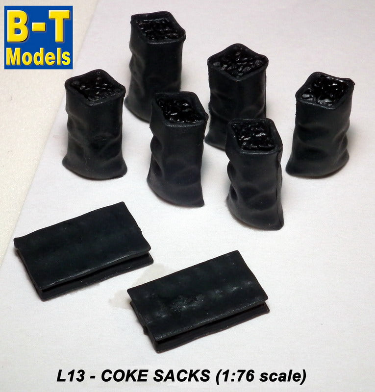 Available To Order – Coke Sacks (Full & Empty) 1:76 B-T Models Model (BTO L13)