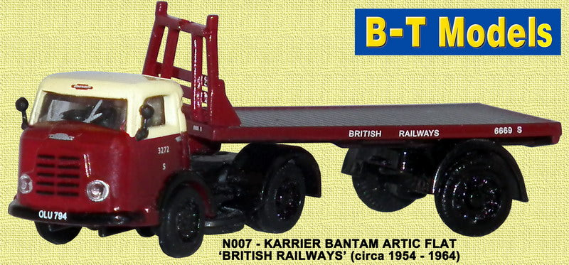 Available To Order – Karrier Bantam Artic Flat British Railways 1:148 B-T Models Model (BTO N007)