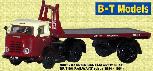 Available To Order – Karrier Bantam Artic Flat British Railways 1:148 B-T Models Model (BTO N007)
